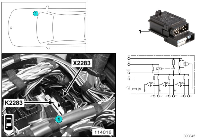 Relay, glow element K2283