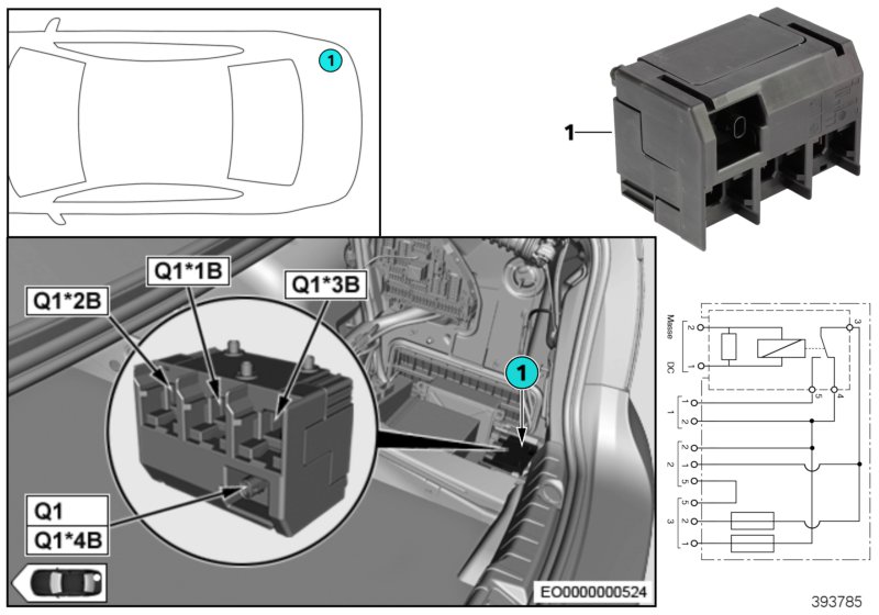 Relay, isolation Q1