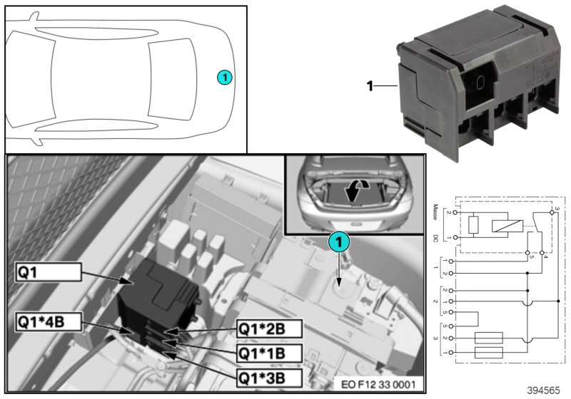 Relay, isolation Q1