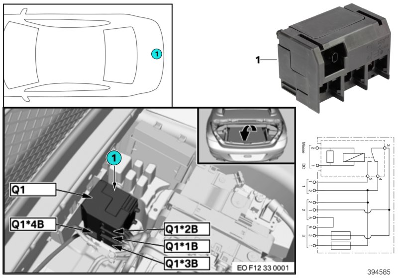 Relay, isolation Q1