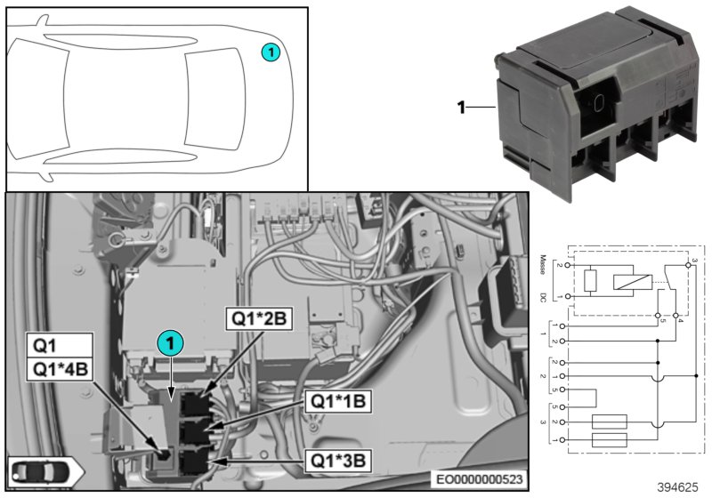 Relay, isolation Q1
