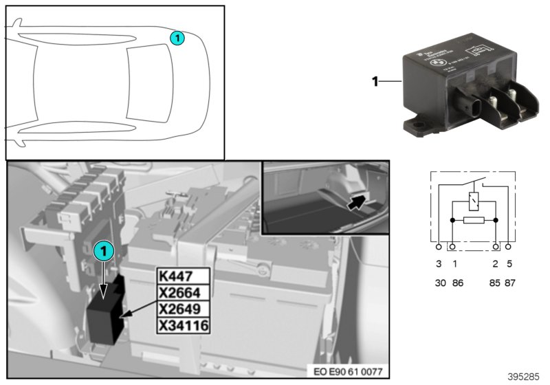 Relay, isolation 2nd Battery K447