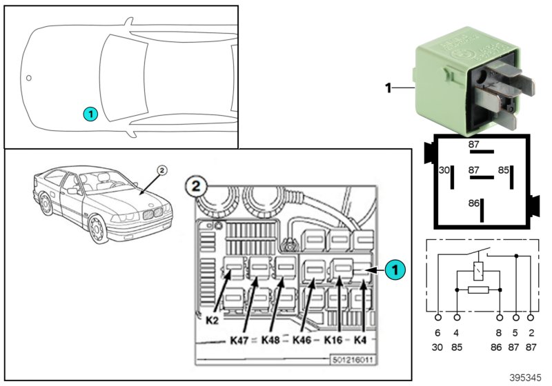 Relay, blower K4