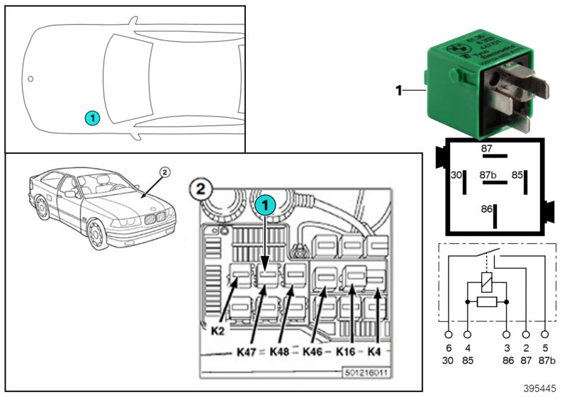Relay, fog light K47