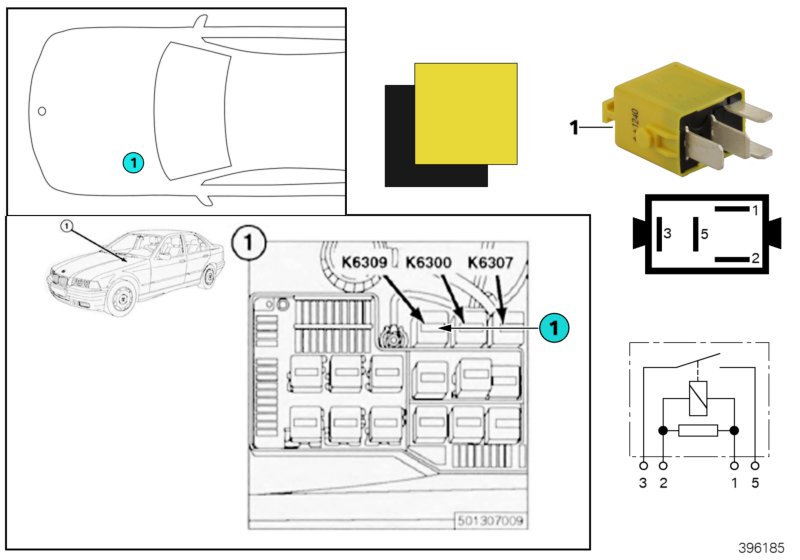 Relay, oxygen sensor K6309