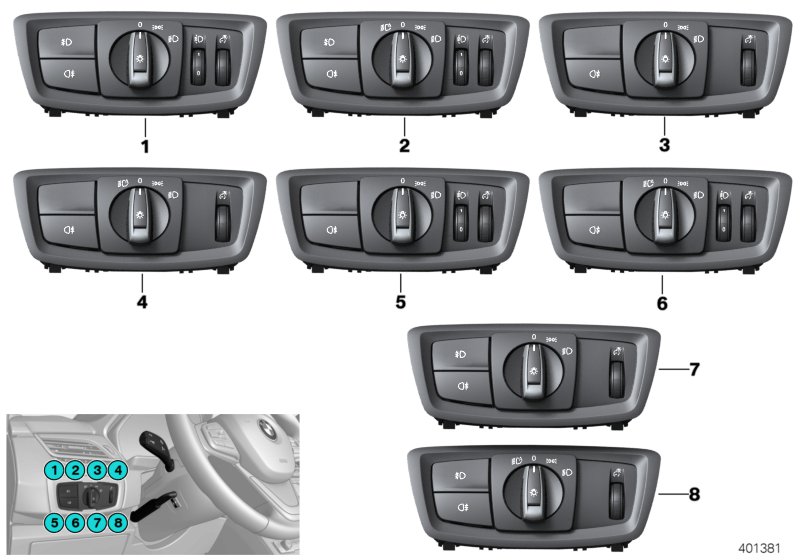 Control unit lights