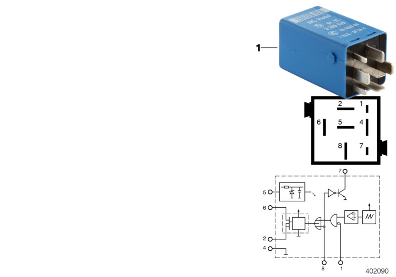 Relay, daytime running light