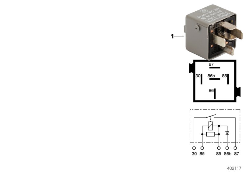 Relay, diode relay