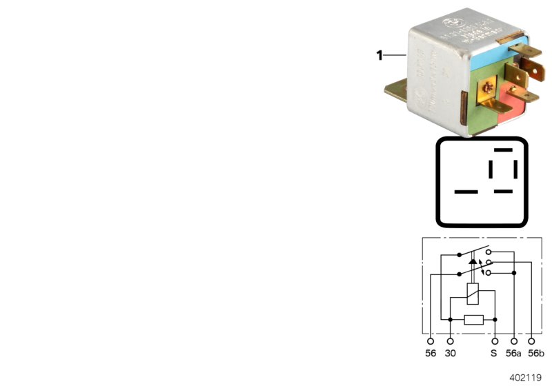 Relay, slide/tilt sunroof