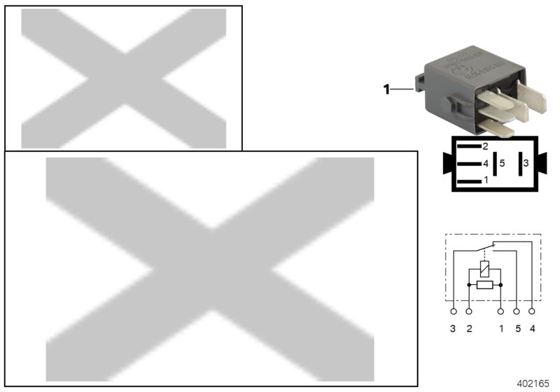 Relay MINI w. changeover function, grey