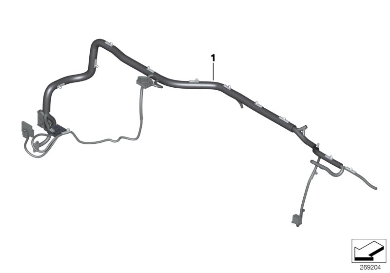 Wiring harness, instrument panel