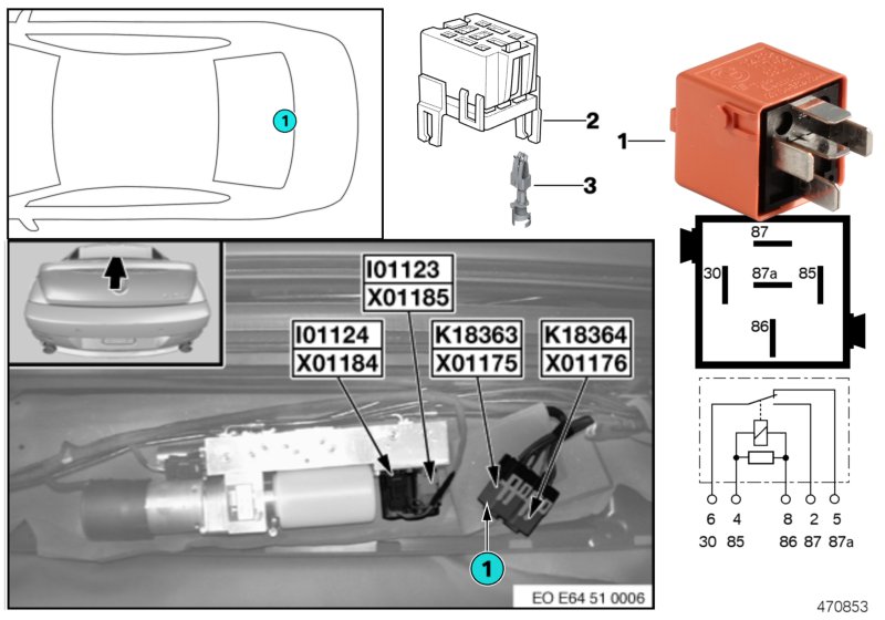 Relay, soft top 1 K18363