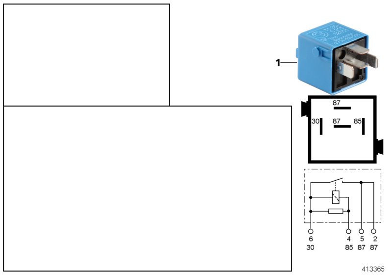 Relay, door lock heating K29y