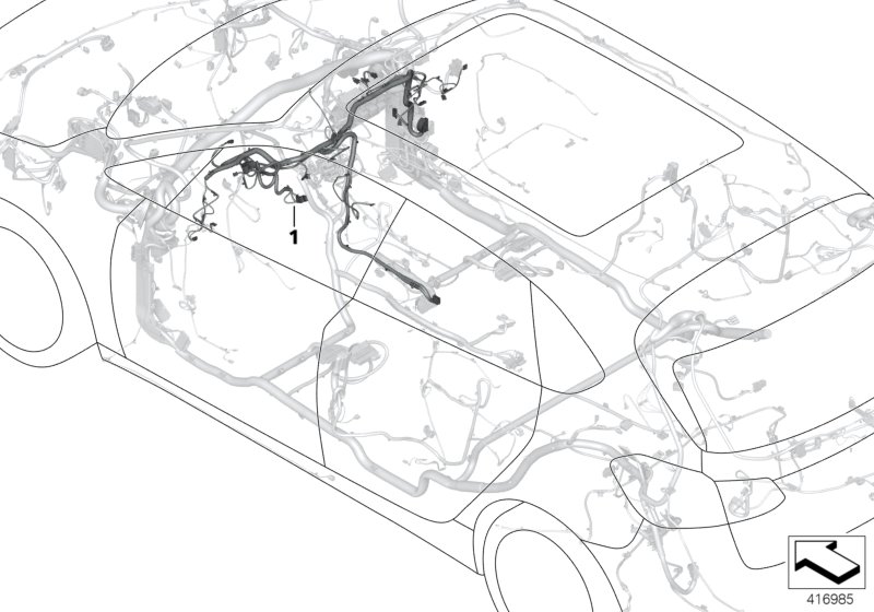 Wiring harness, instrument panel