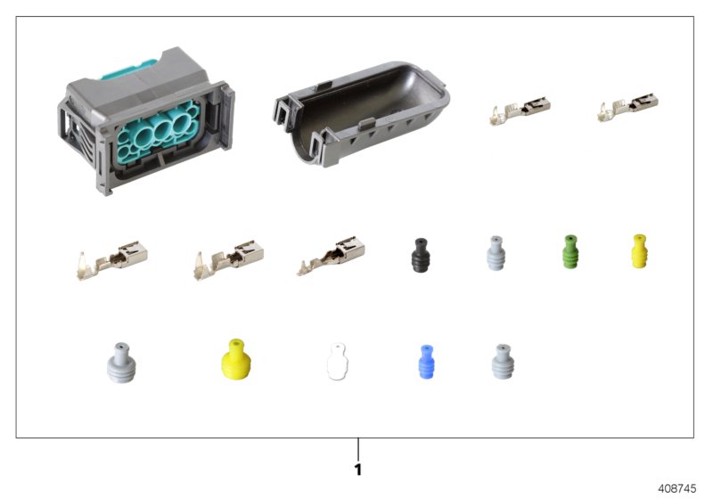Repair kit, socket housing, 12-pin