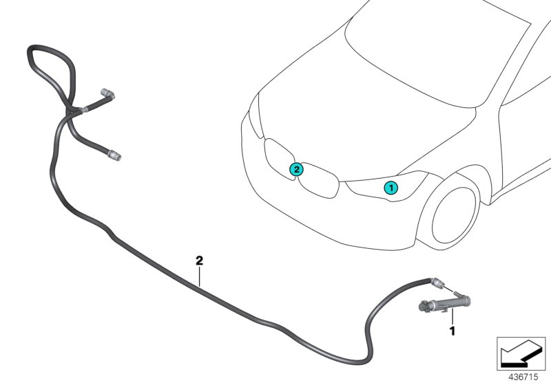 Single parts for head lamp cleaning