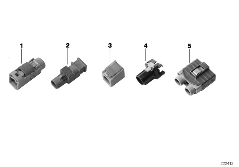 Repair parts, coaxial cable, housing