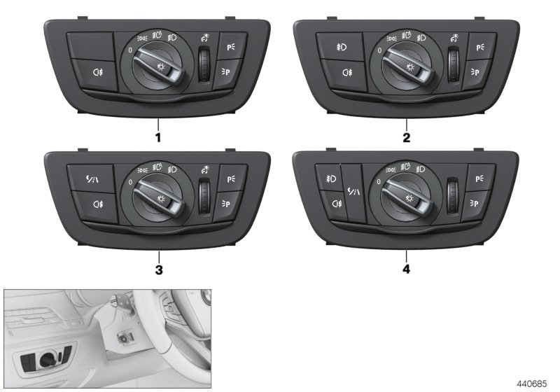 Control unit lights