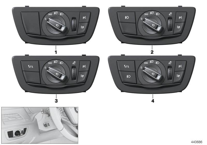 Control unit lights