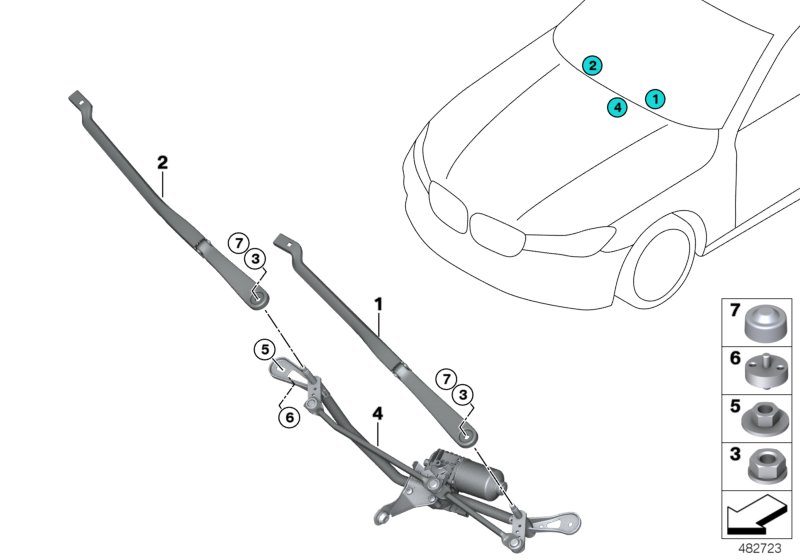 Single wiper parts