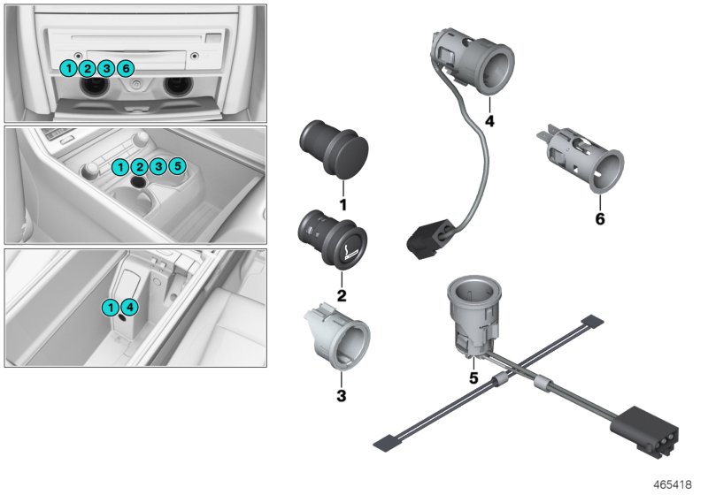 Cigarette lighter / power sockets