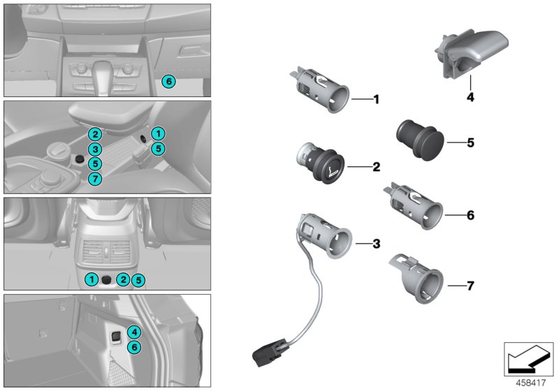 Cigarette lighter / power sockets