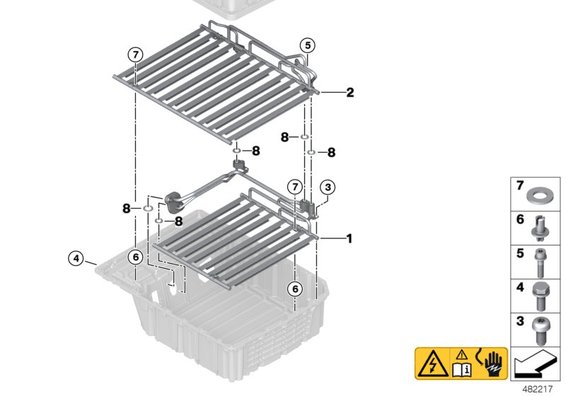 Radiator, high-voltage accumulator