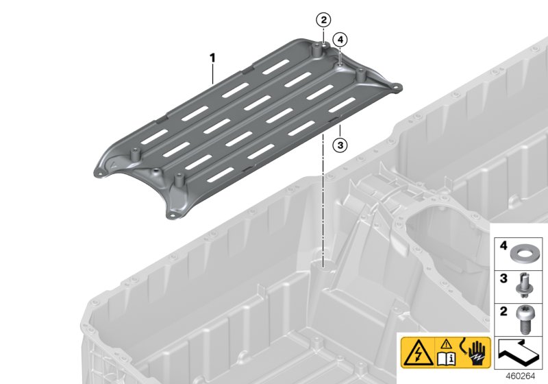 High-voltage accumulator, module bracing
