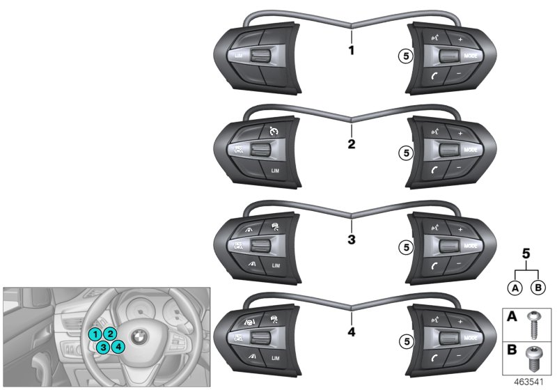Switch,strng.wheel,multifunct. M-Sport