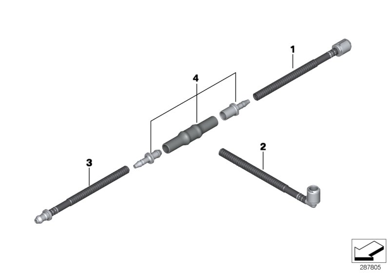 Repair sections, hose lines