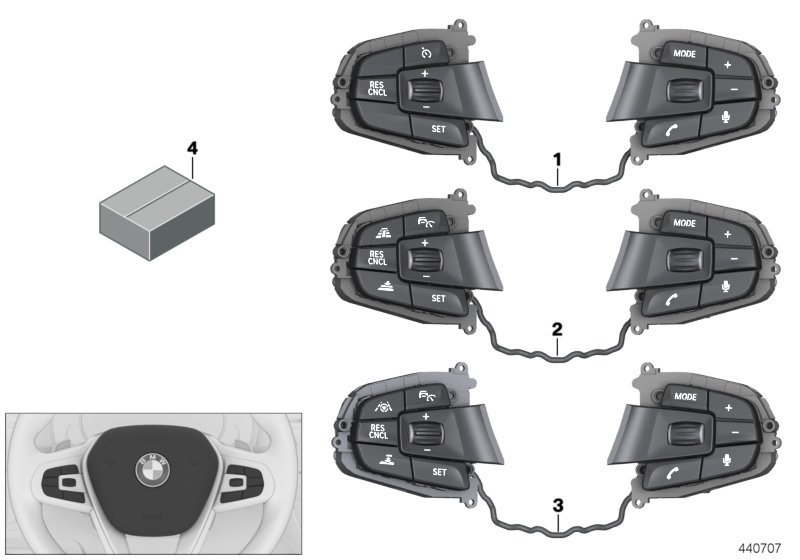 Switch, steering wheel, wood application