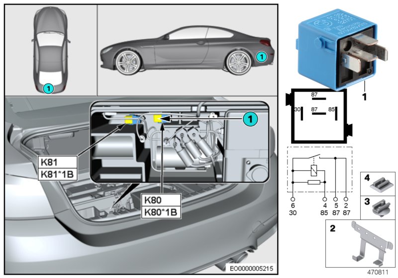 Relay for valve block K80