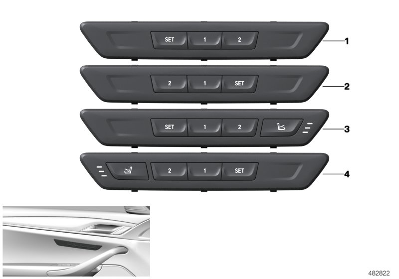 Seat functions driver's side