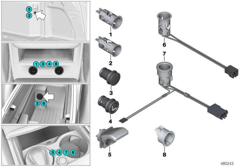 Cigarette lighter / power sockets