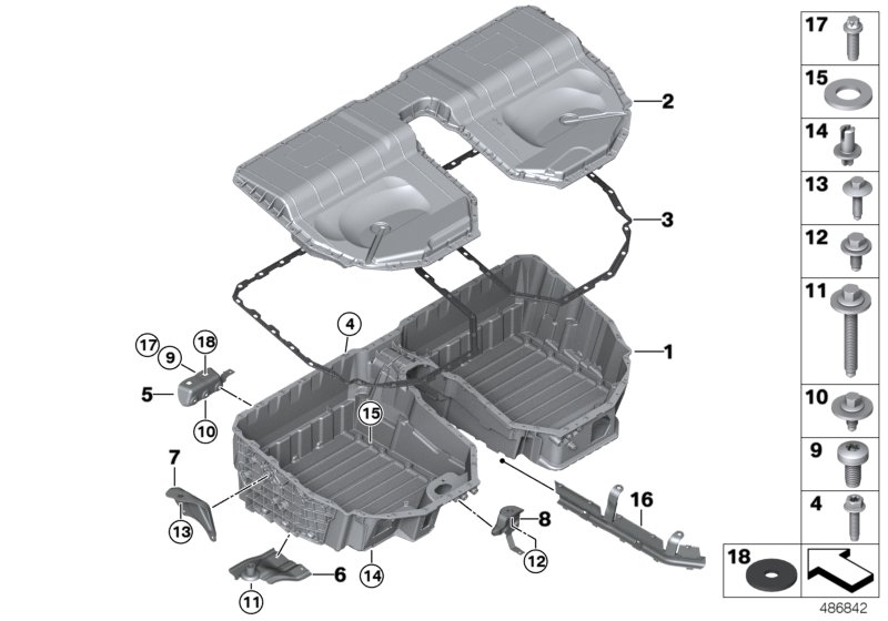 High-voltage accumulator, housing
