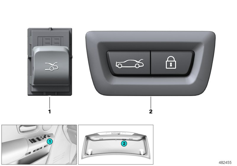 Switch, rear-lid Centerlock