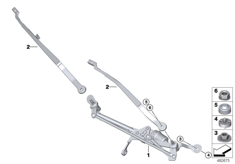 Single wiper parts