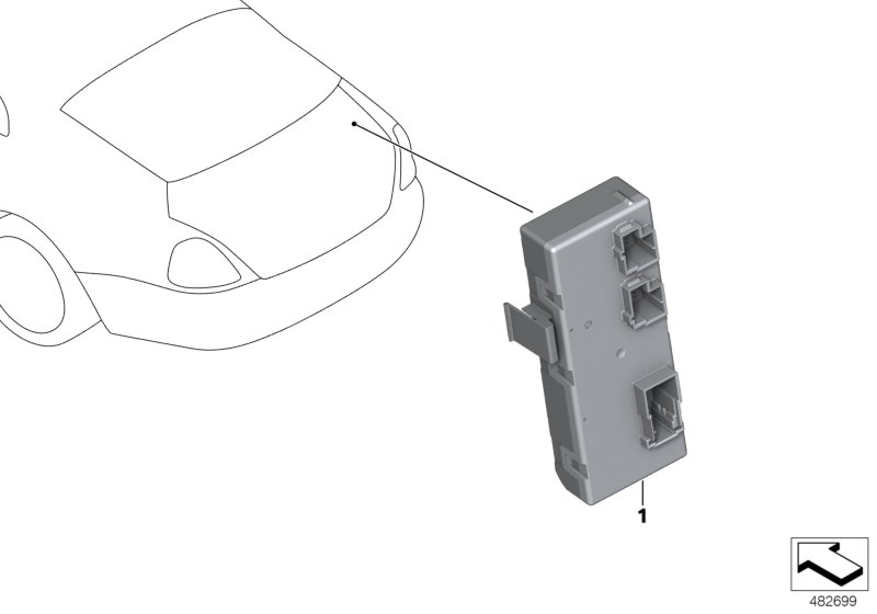 Control unit, tailgate function module
