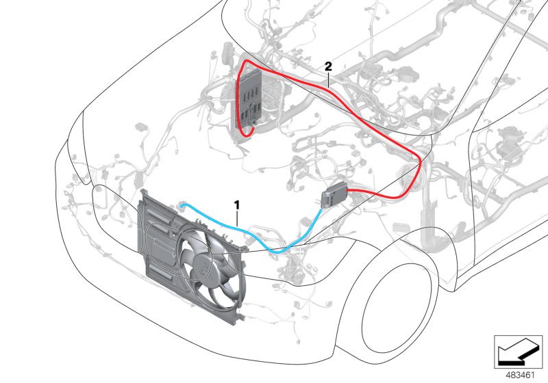 Supply lines main wiring harness