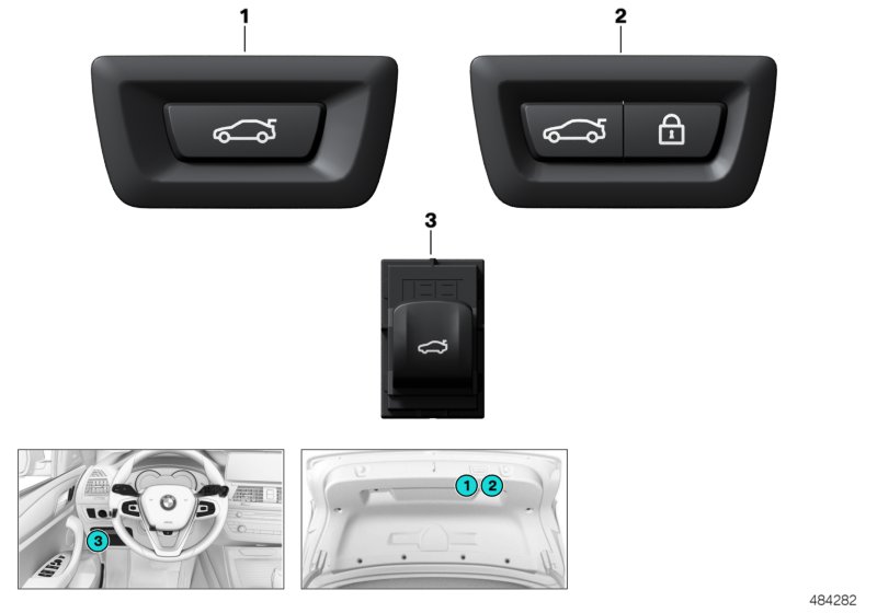 Switch, tailgate activation
