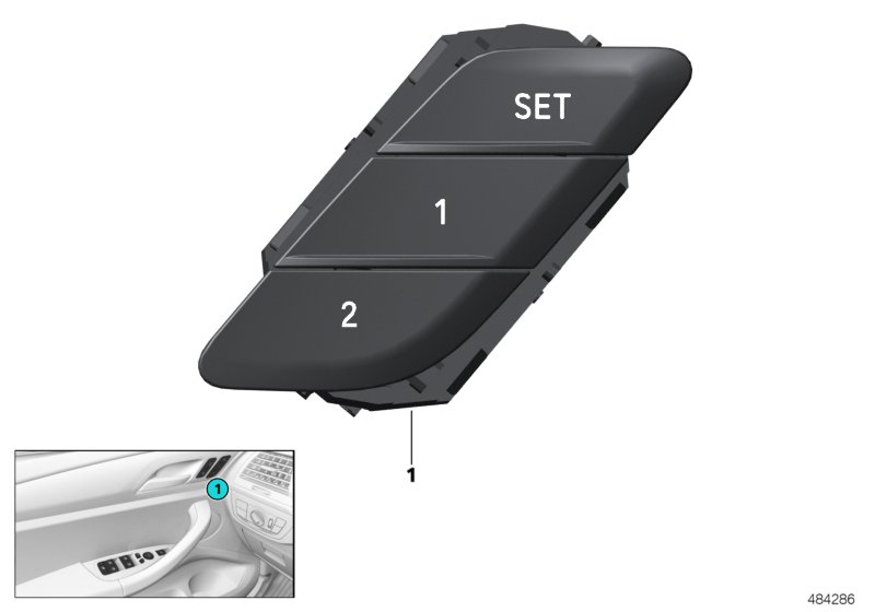 Button for seat memory
