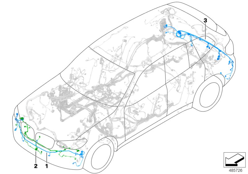 Wiring harnesses bumper/ front end