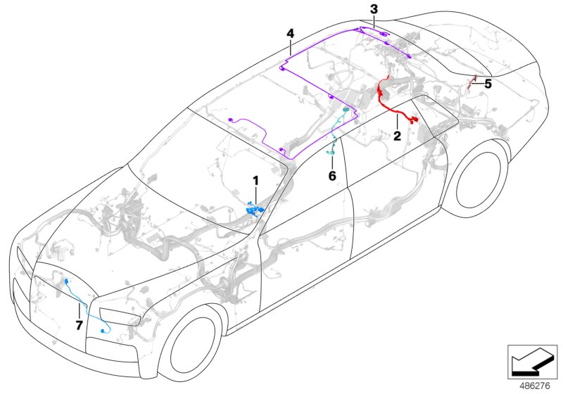 Various additional wiring harnesses