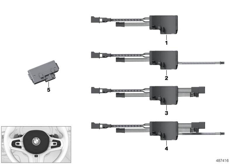 Steering wheel electronic control