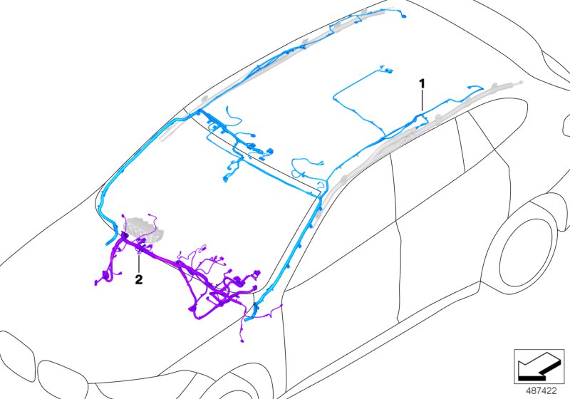 Rep.cable main wiring harness - airbag