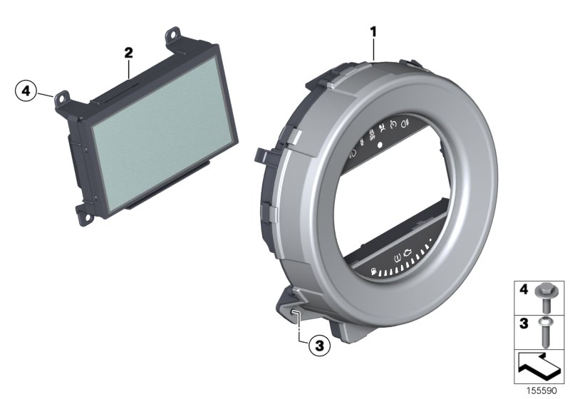 Instrument cluster, navigation
