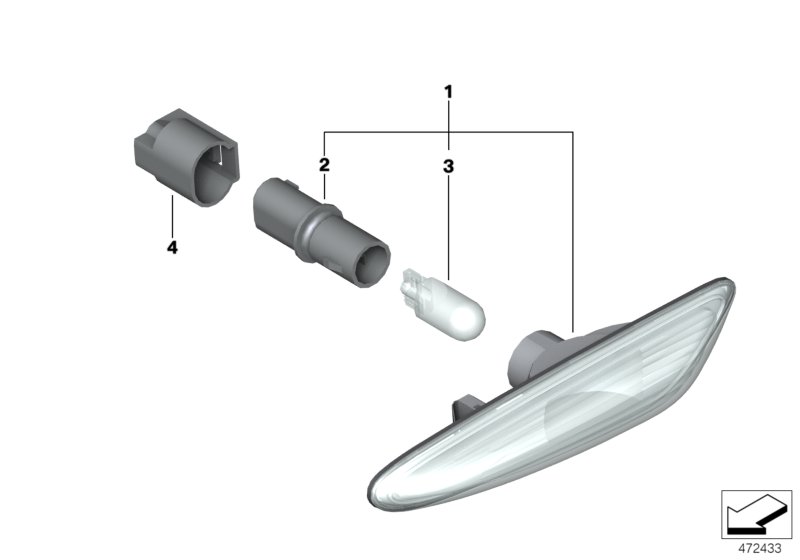 Additional turn indicator lamp