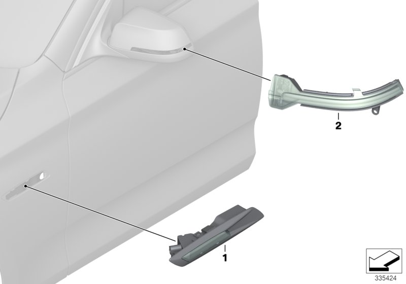 Additional turn indicator lamp