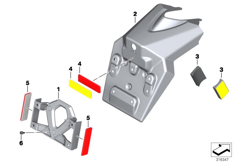 Number plate holder/reflectors
