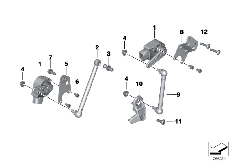 Headlight-headlight aim control